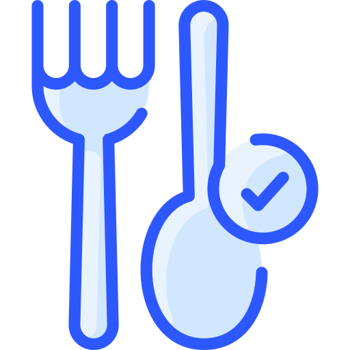 Food safety Vitaliy Gorbachev Blue icon