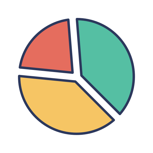 diagramme circulaire Dinosoft Lineal Color Icône