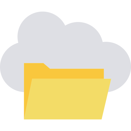 Cloud folder Dinosoft Flat icon