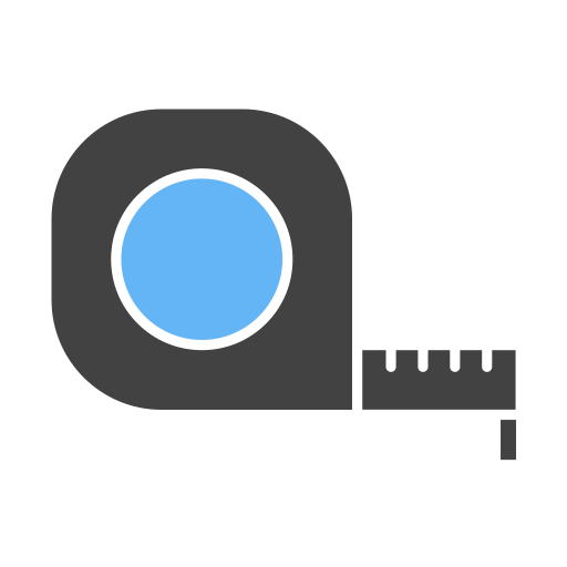 Measuring tape Generic Blue icon