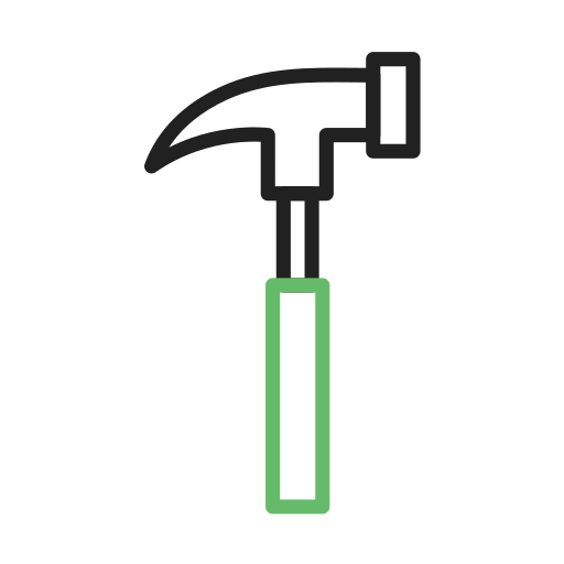 hammer Generic Outline Color icon