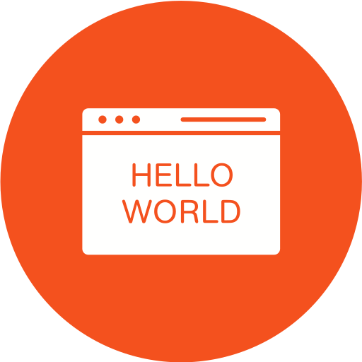 Hello world Generic Circular icon