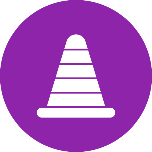 verkehrskegel Generic Circular icon