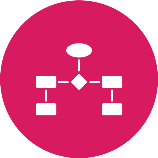 diagrama de flujo Generic Circular icono