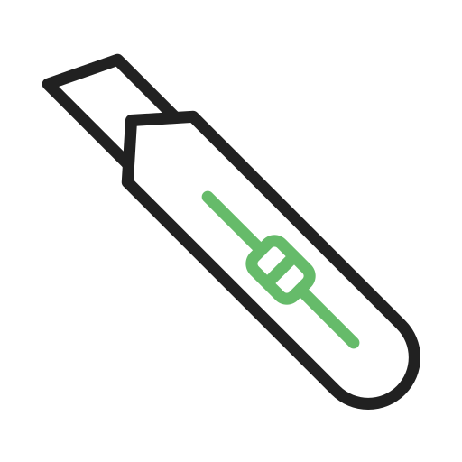 カッター Generic Outline Color icon