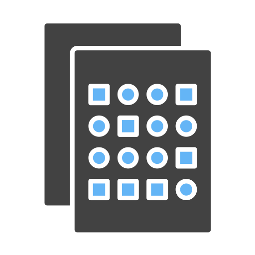 비정형 데이터 Generic Blue icon