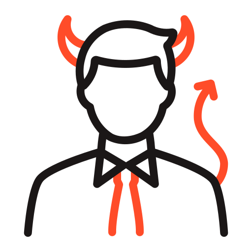 Дьявол Generic Outline Color иконка