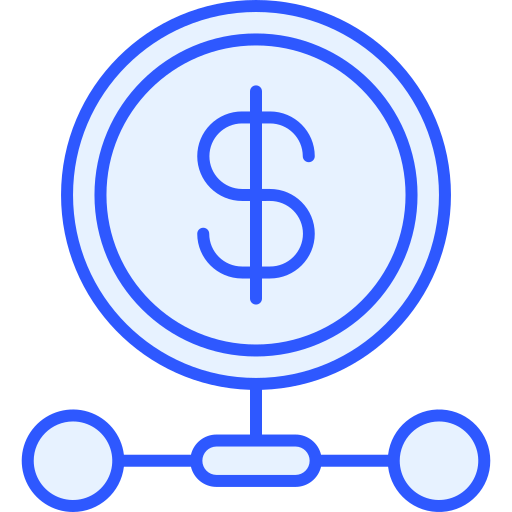 dinheiro digital Generic Blue Ícone