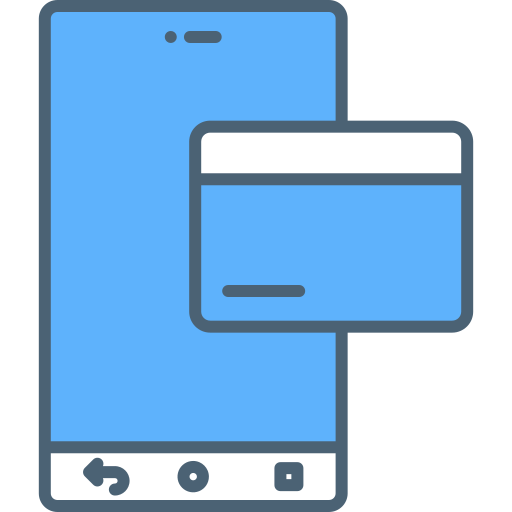 Mobile banking Generic Blue icon