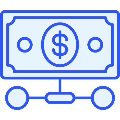 digitaal geld Generic Blue icoon