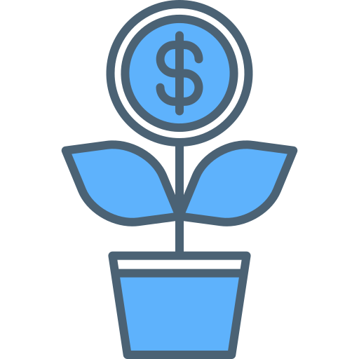 Investment Generic Blue icon