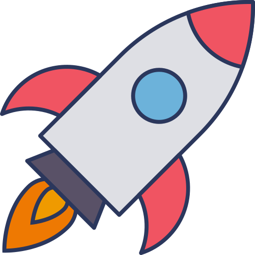 rakete Dinosoft Lineal Color icon