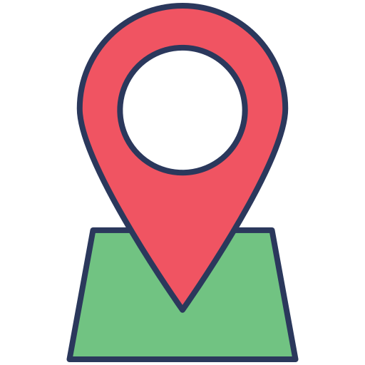 Location Dinosoft Lineal Color icon
