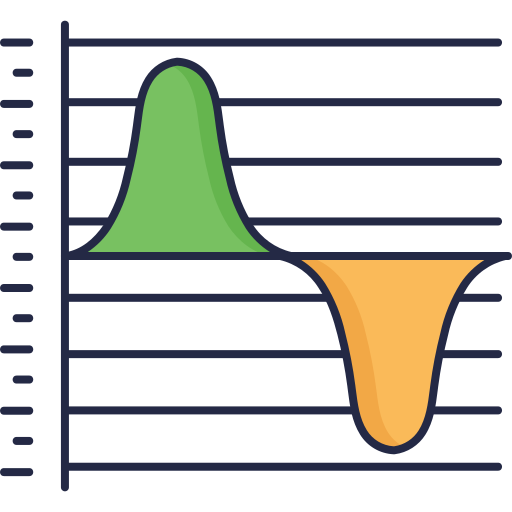 Statistics Dinosoft Lineal Color icon