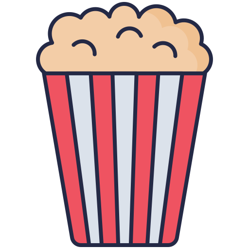 popcorn Dinosoft Lineal Color ikona