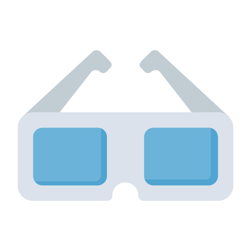 3d-brille Dinosoft Flat icon