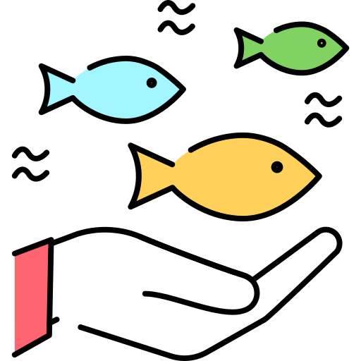 Рыба Generic Thin Outline Color иконка