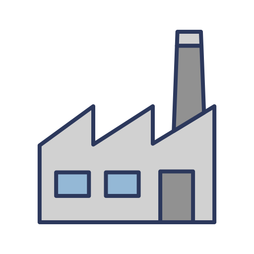 工場 Dinosoft Lineal Color icon