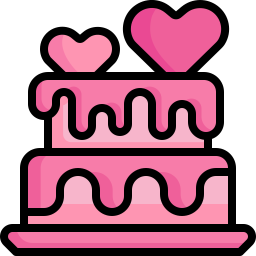 torta nuziale Generic Outline Color icona