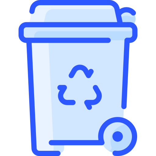 Recycle bin Vitaliy Gorbachev Blue icon