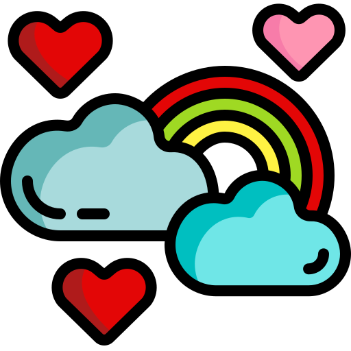 arcoíris Generic Outline Color icono