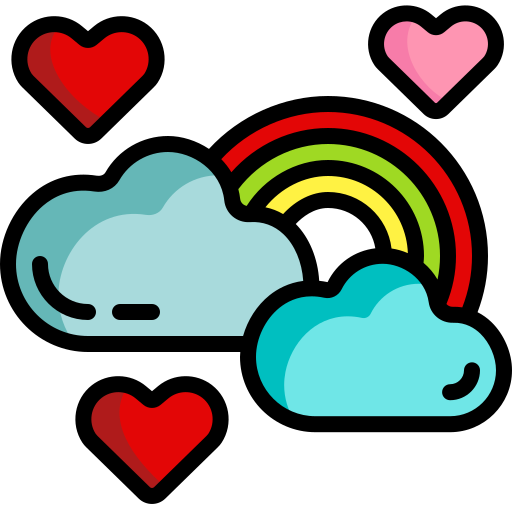 Rainbow Generic Outline Color icon