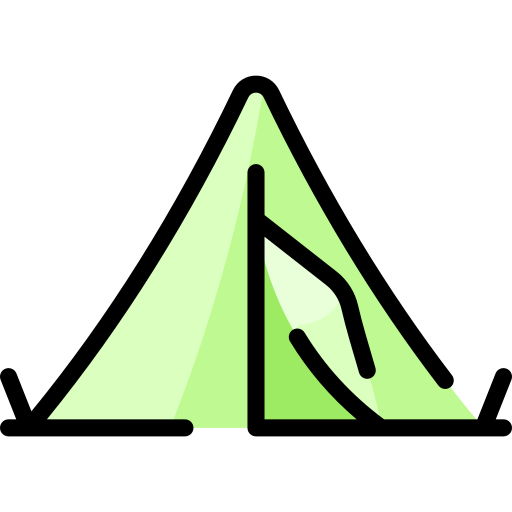 キャンプのテント Vitaliy Gorbachev Lineal Color icon