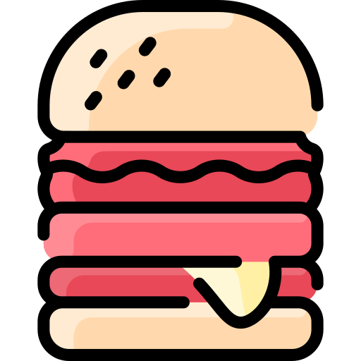 burger Vitaliy Gorbachev Lineal Color icon