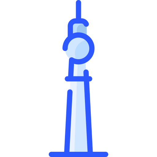 fernsehturm berlin Vitaliy Gorbachev Blue icon