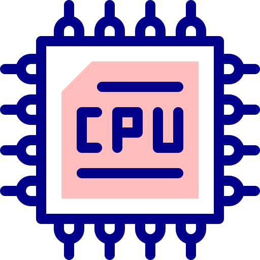 cpu Detailed Mixed Lineal color icon