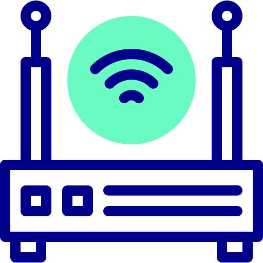 Wifi Detailed Mixed Lineal color icon