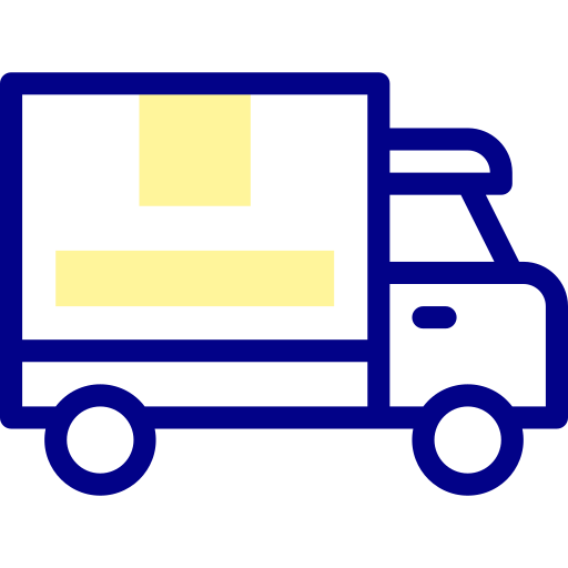 camión de envío Detailed Mixed Lineal color icono