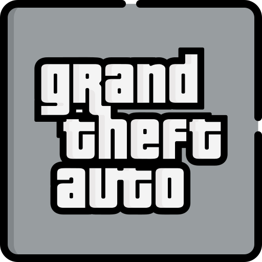 grand theft auto Special Lineal color иконка