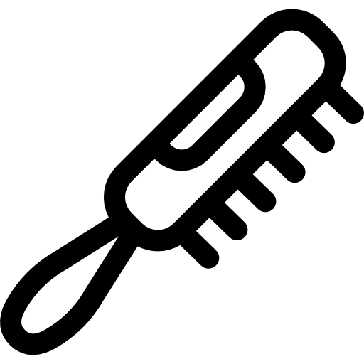 Расческа Basic Rounded Lineal иконка
