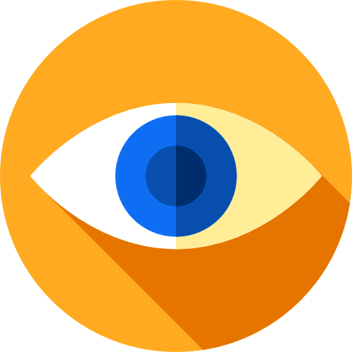 auge Flat Circular Flat icon