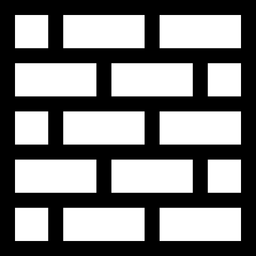 pared de ladrillo Basic Straight Lineal icono