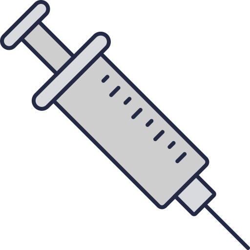 vaccinatie Dinosoft Lineal Color icoon