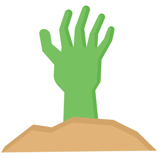 zombi Dinosoft Flat icono