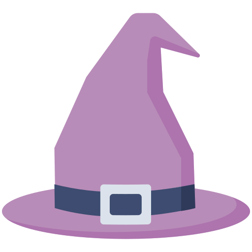 sombrero de bruja Dinosoft Flat icono