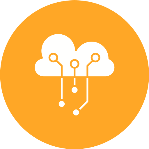 cloud dienstverlening Generic Circular icoon