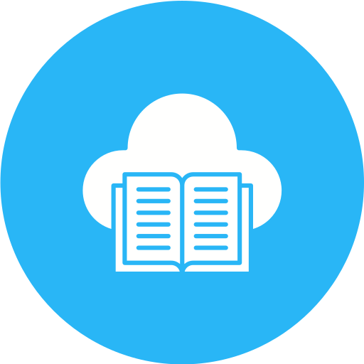 Cloud library Generic Circular icon