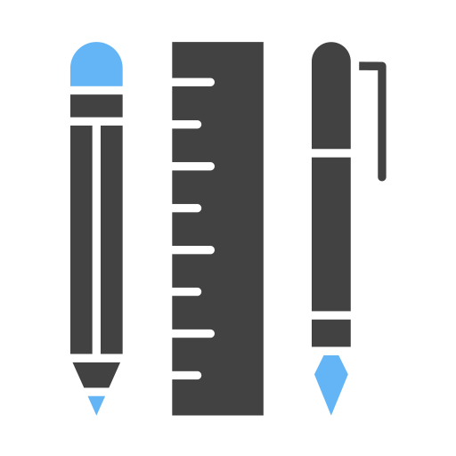 papeterie Generic Blue Icône