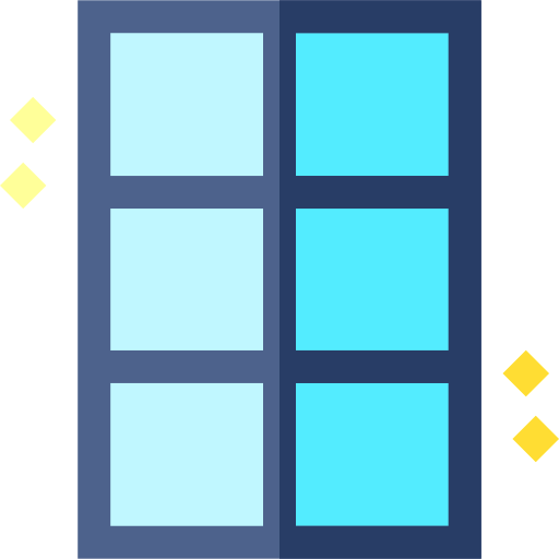 fenêtre Basic Straight Flat Icône