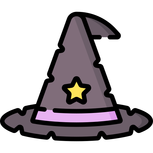 chapeau de sorcière Special Lineal color Icône