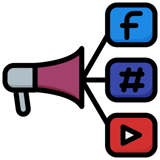 marketing de medios sociales Generic Outline Color icono