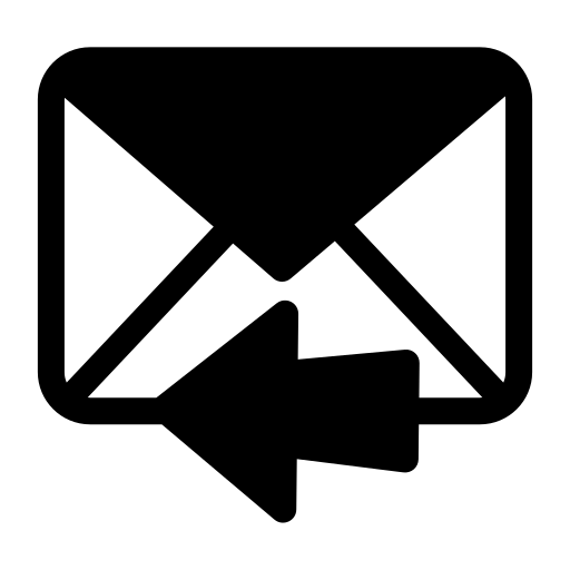 ontvangen bericht Generic Glyph icoon