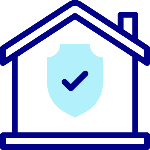 Home insurance Detailed Mixed Lineal color icon