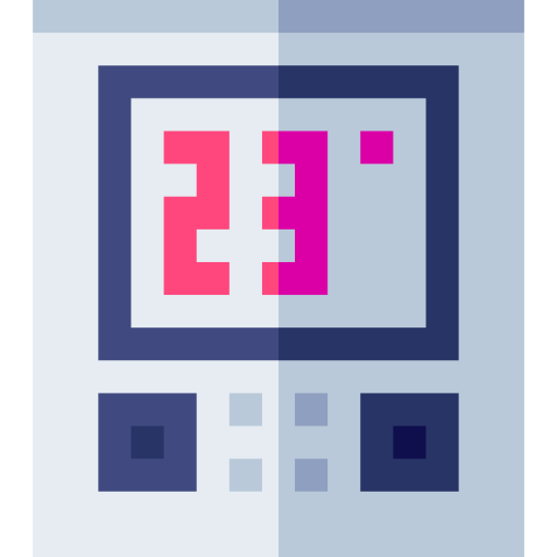 Thermostat Basic Straight Flat icon