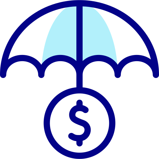保険 Detailed Mixed Lineal color icon