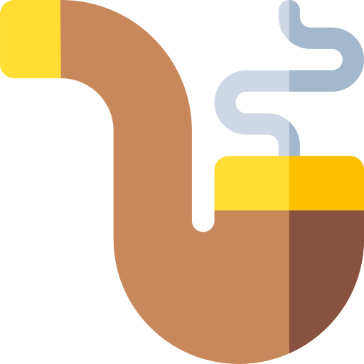 Курительная трубка Basic Rounded Flat иконка